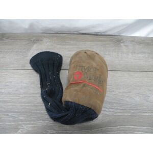TaylorMade Vintage Golf Club Headcover Brown Suede Knit Wood Driver